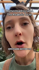 Homesteading Questions 101 🌱 The realistic side of homesteading. Homesteading isn’t free food or an aesthetic lifestyle — it’s a series of intentional choices. Every animal has a cost, and feed is always part of the equation, especially with larger livestock like milk cows. This lifestyle takes planning, consistency, and patience. It’s not about doing everything at once, and it’s not about perfection. It’s about learning skills over time, understanding where your food comes from, and building s