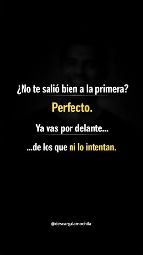 Si fallaste a la primera… esto es para ti