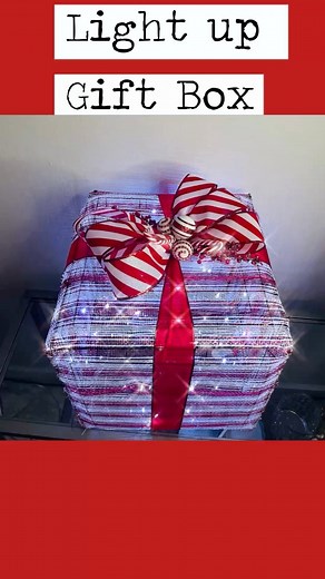 23K views · 149 reactions | Light up Gift Box Decoration #diy #How #trendingreels #fypシ゚ #trending #trend #Christmas #trendingnow #reelsviral #fypシ゚viralシ | Sandra Giraldo En Casa | Facebook