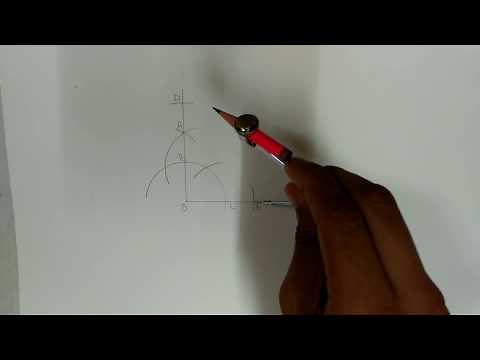 How To Construct 55 Degree Angle