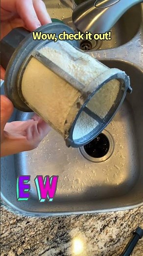Remove hard water build up from your dishwasher filter without chemicals! Extends filter life too!