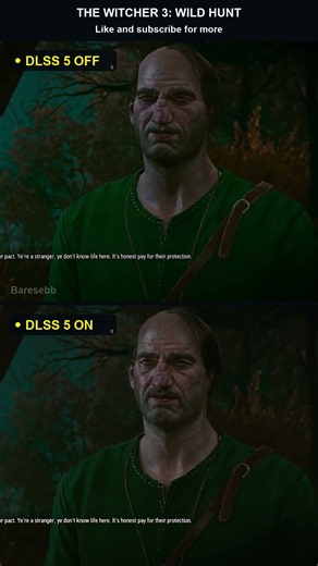 Witcher 3 DLSS 5: Yennefer by Candlelight – OFF vs ON #witcher3 #dlss5
