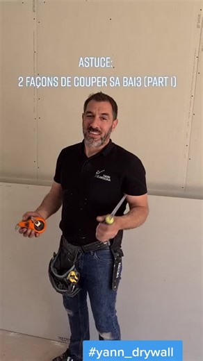 Comment découper une BA13 ? Partie 1 #astuces #plaquiste #autoconstruction #albi #bricollage #placo #yann_drywall #batiment #technique