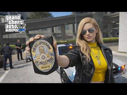 Gta 5 LSPDFR Playing As a Female Bad4SS Undercover Cop - '67 Mustang City Patrol