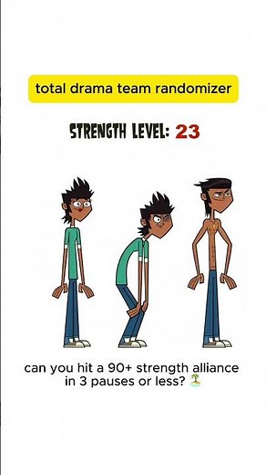 Can You Hit 90+ Strength Alliance #totaldramaisland #challenge