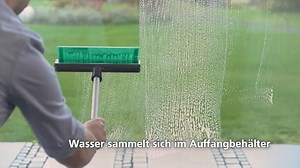 Genius Fensterwischer-Set 8 TLG - Fensterputzer + Handgriff, Wanne & Mikrofaserbezug | Fenster-Reiniger für glänzend und streifenfreie Sauberkeit an Fenster, Fließen + Autoscheibe