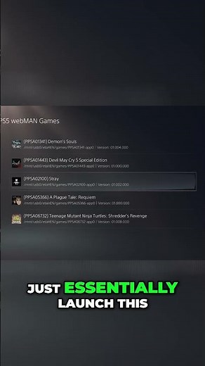 PS5 Game Dumps webMAN Made Easy! 🤩 #gaming #etahen #ps5jailbreak #videogameconsole