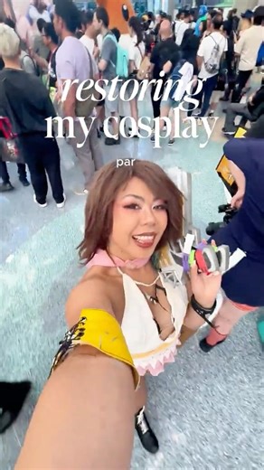 Restoring My Cosplay Pt. 1 | Gunner Yuna’s Hair Extension | #finalfantasy