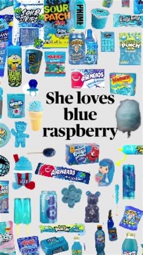 She loves blue raspberry #blue🎀💅💙