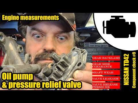 Nissan TD42 Oil pump & pressure relief valve #1199-0004 #nissan #engineering #diesel #mechanic