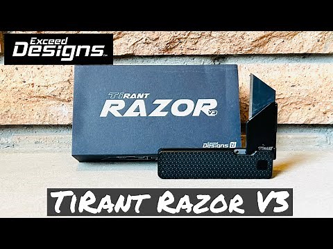 Exceed Designs TiRANT RAZOR V3 - Best Titanium EDC Utility Knife