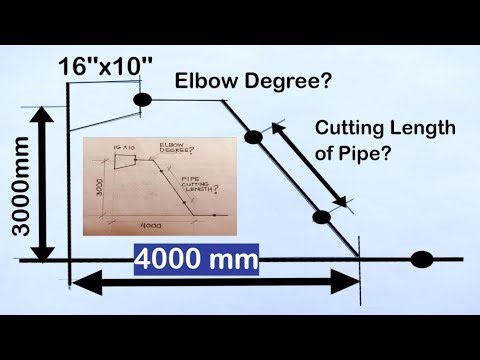 Elbow Degree | any degree offset formula | Cut Length of Pipe | Pipe offset Calculation