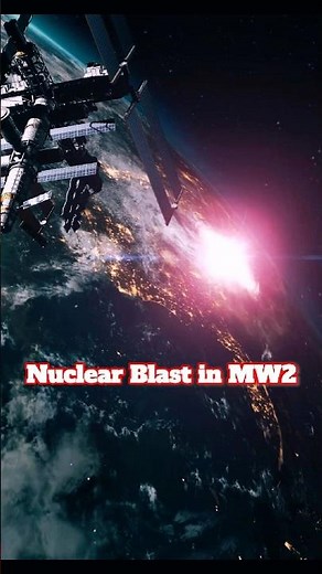 The Moment the Nuke Went Off – Seen from Space MW2 Remastered #activision #gamingshorts #callofduty