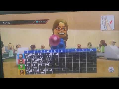 Wii Sports - Bowling Match (Abby vs Ashley vs Takashi vs Chika)