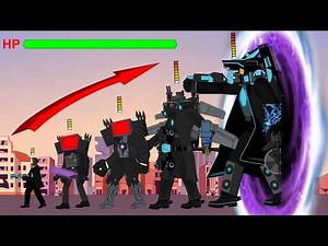 Upgraded Size & Power Comparison | Titan Cameraman & Titan TV Man vs Skibidi Toilet