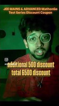 mathongo jee test series discount #iit #testseries #discount #couponcode#mathongo#iitjee #jee2026