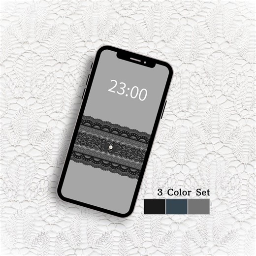 Elegant Lace Phone Wallpaper Bundle | Vintage Ribbon Background (digital Download) - Etsy