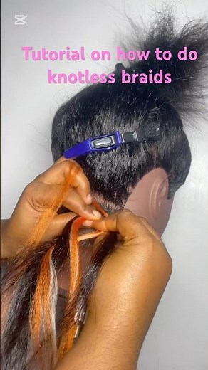 How To Do Knotless Braids for Beginners | Easy Step-by-Step Tutorial #Shorts
