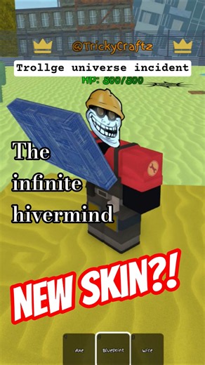 #trollgeuniverseincident #roblox (TUI) The Infinite Hivermind have a new skin?! ☚