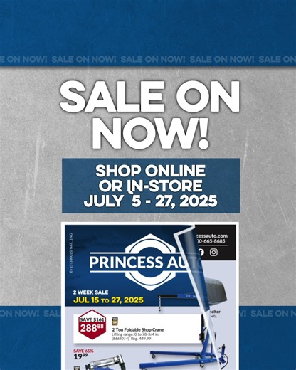 Get the deals that rise above! Prices so good, they’ll make everyone happy! 🛒👉 https://prnc.es/4lPfWlV | Princess Auto