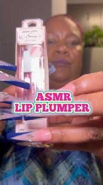 ASMR| TRYING LIP PLUMPER #asmr #lipgloss #dollartreefinds #lipplumper