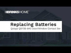 Brinks Home Door/Window Contact Sensor (Qolsys QS1135-840) - Replacing Batteries