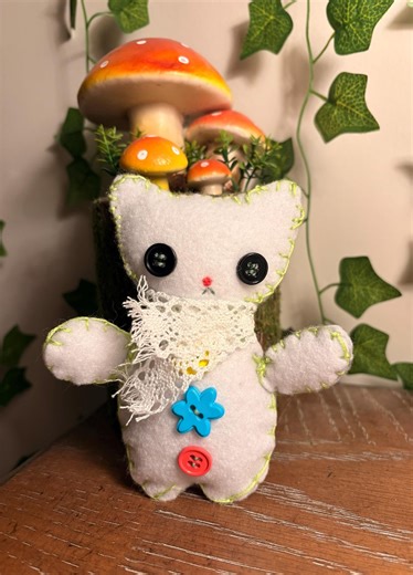 Handmade Felt Cat Plush - Etsy