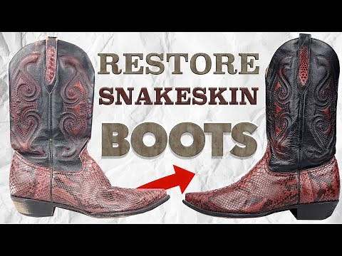 Preserve Your Western Charm: Learn How to Clean & Restore Snakeskin Leather Cowboy Boots DIY Easy