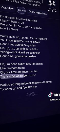 Golden: Kpop Demon Hunter Lyrics & Karaoke