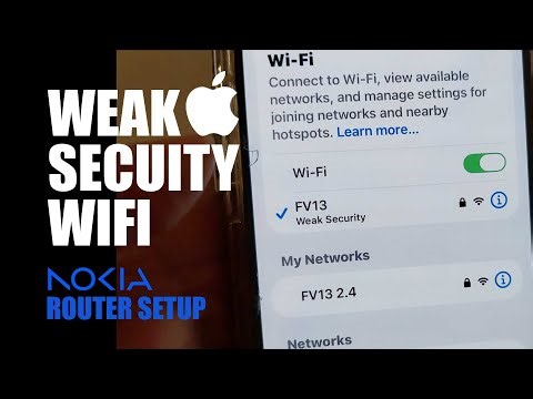 Weak security iphone Fix - solved