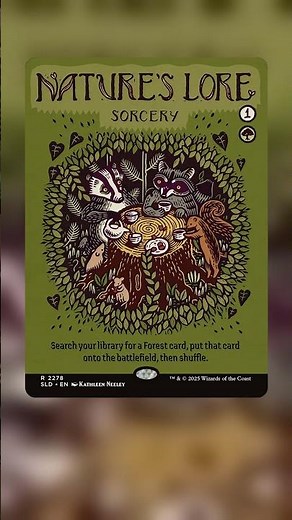 Nature's Lore: Same Card, Different Worlds