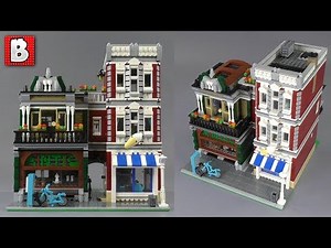 Custom LEGO Modular Antique Shop & Ice Cream Parlor!