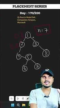 Root to node path | Binary tree #dsa