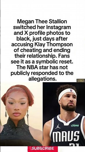 Megan Clears Socials #shorts #MeganTheeStallion #KlayThompson #relationship #marriage #dating