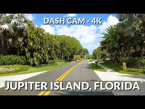 🚗 Drive through Jupiter Island, Florida in 4K! ☀️