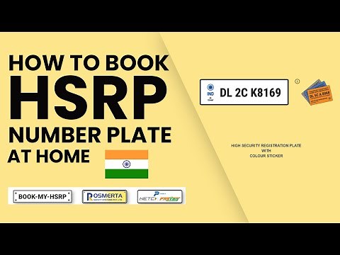 hsrp number plate online registration | full process explained in hindi | book my hsrp | HSRP ONLINE