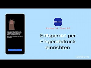 Entsperren per Fingerabdruck einrichten - Samsung [Android 14 - One UI 6]