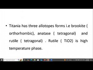 Nano crystalline TiO2