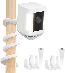 2Pack Flexible Twist Mount for Ring Stick Up Cam (Battery/Plug-in 3rd Gen/Pro), Easy Installation Mounting Bracket Without Drilling