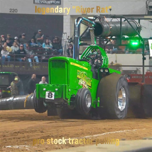 BUILT DIESEL MAFIA on Instagram: "The World Famous "River Rat" pulling inside a packed stadium of Freedom Hall during the National Farm Machinery Show Championship tractor pull in Louisville. presented by Farm Credit Mid-America. #tractorpull #tractors 2026 dates Feb 11-14 in Louisville!"