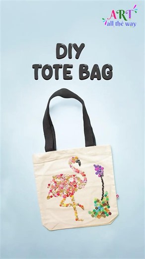 DIY Tote Bag 👜✨ | Easy Handmade Tote Bag | Stylish Fabric Craft #Shorts