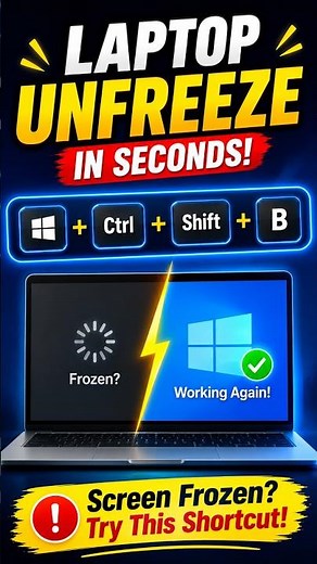 Is your Windows laptop screen frozen or stuck? 😳💻 #foryou #tech