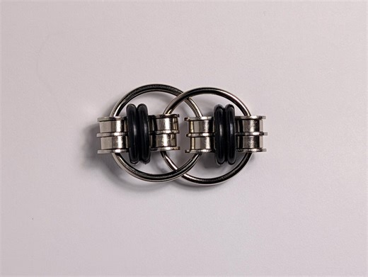 The Double Dip Flippy Chain Fidget Toy / Bicycle Chain Silent Office and School Fidget - Etsy