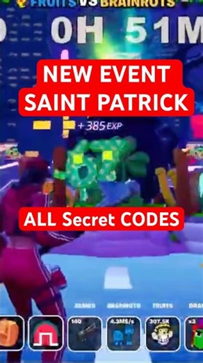 FRUITS VS BRAINROTS MAP FORTNITE CREATIVE Pandvil - ALL SECRETS CODES, SAINT PATRICK EVENT, #shorts
