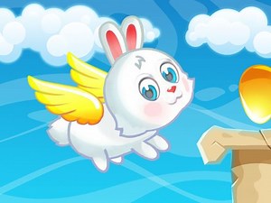 Play Easter Flying Bunny | Free Online  Games. KidzSearch.com