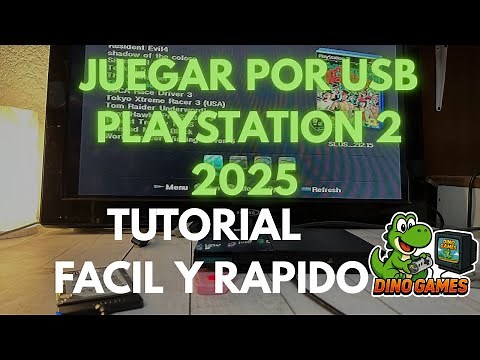 JUGAR PlayStation 2 por USB 2025 | FACIL RAPIDO Y FUNCIONAL DINOGAMES