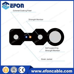 [Hot Item] Self-Supporting FTTH 2 4 Core Drop Wire Optical Fiber Cable/Cable Fibra Optica 1hilo