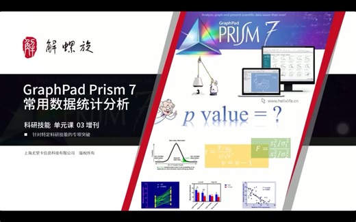 GraphPad Prism 7 常用数据统计分析