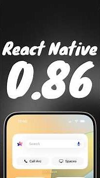 React Native 0.86 - What's new ? #reactnative #appdevelopment #programming #coding