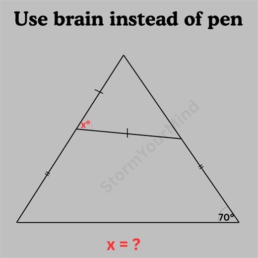 Basic mathematics Triangle problem algebra tricky problem #mathteacher #mathlover #mathfun #algebra